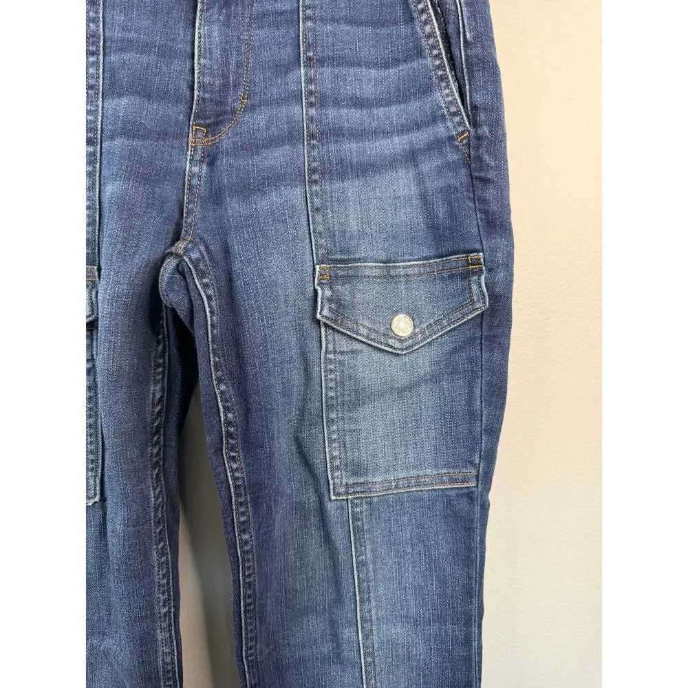 White House Black Market Womens High Rise Skinny Flare Jeans Size 4 - Picture 7 of 9